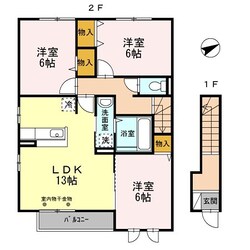 メゾンフォレストの物件間取画像